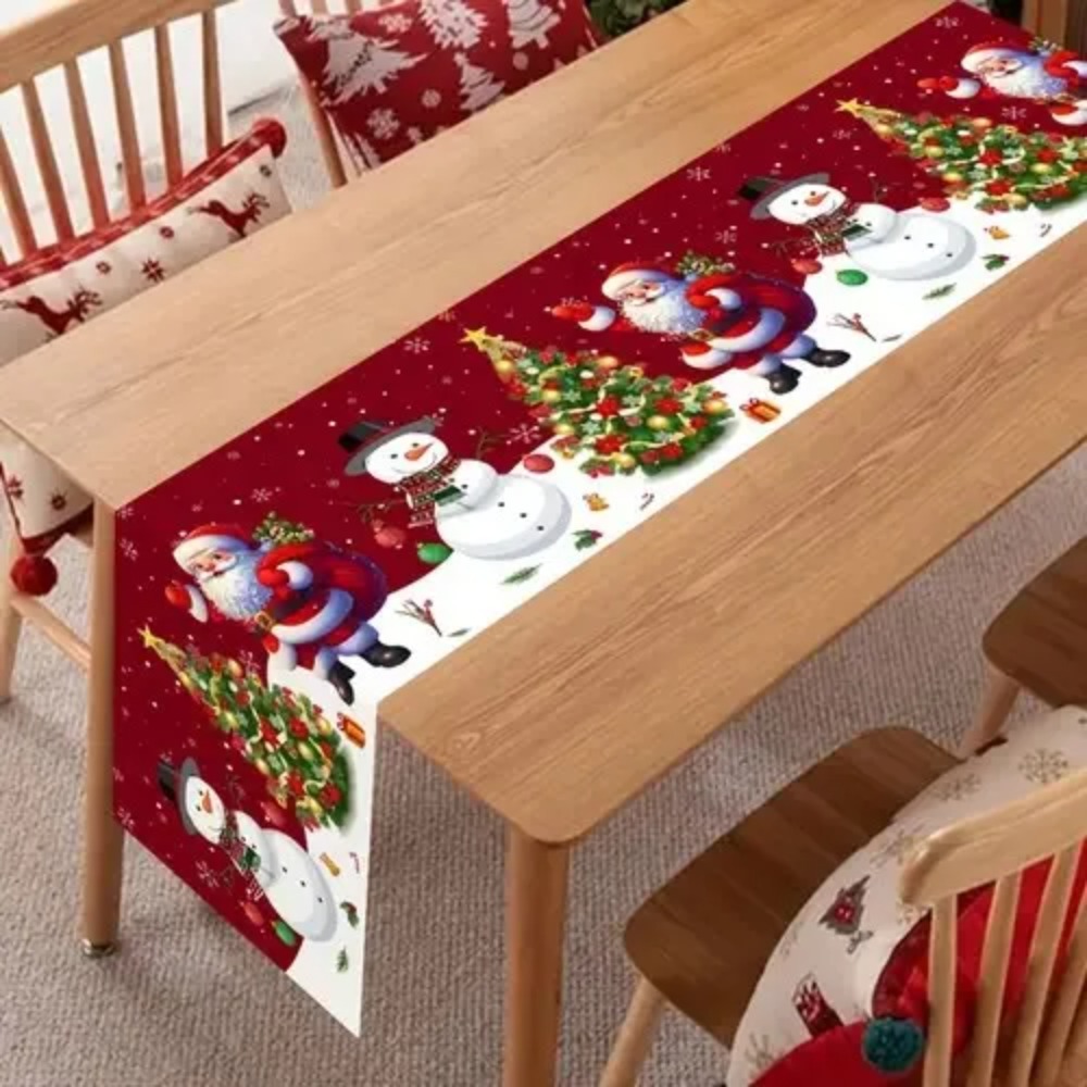 Christmas Table Runner - サンタクロース クリスマス テーブルランナー クリスマスデコレーション ホーム用 2026