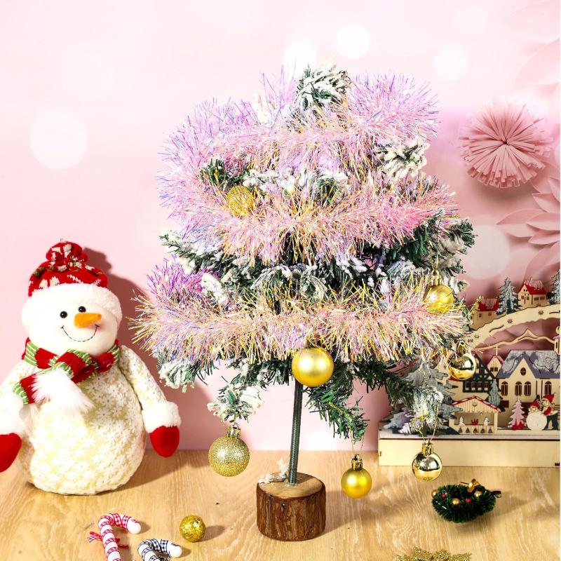 1/3/5個入り 2M ピンク クリスマスティンセルガーラン - Tinsel Garland Decoration のレビューと価格