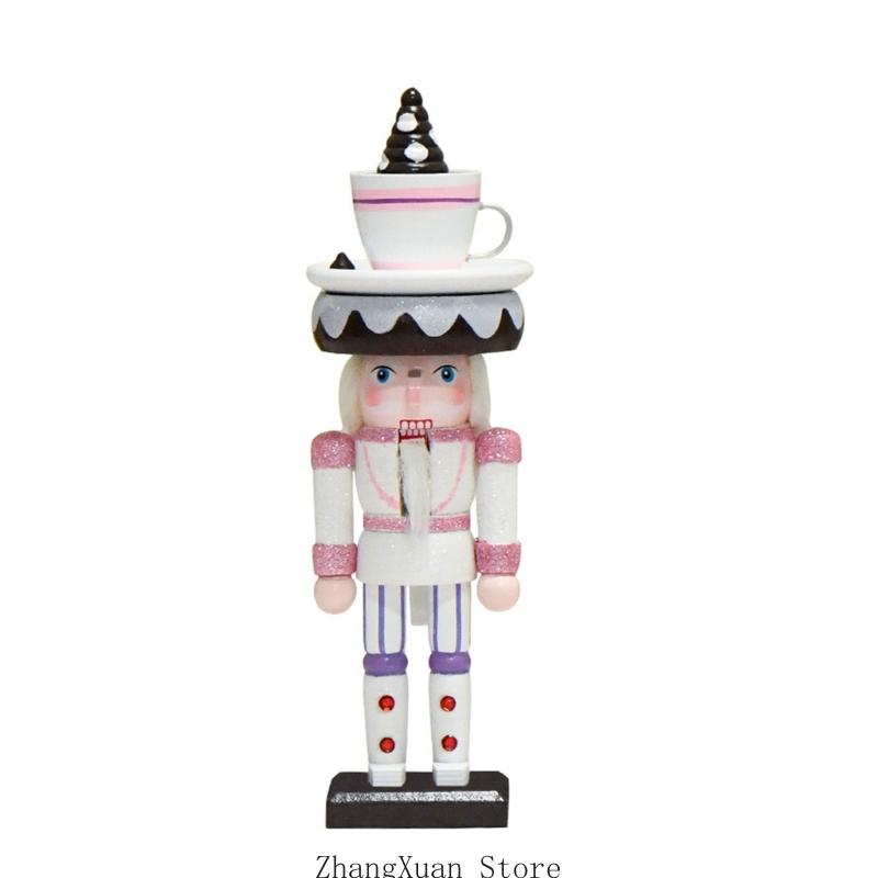 クリスマス木製デザート風くるみ割り人形の置物装飾、10インチ - Nutcracker Figurine のレビューと価格