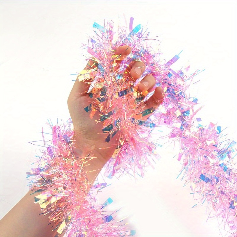 13フィートのピンクのクリスマスティンセルガーランド、クリス - Tinsel Garland Decoration のレビューと価格